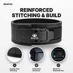 BEASTOX 13MM Auto-Lock Lever Belt – Micro-Adjustable, No Holes, Quick-Release Powerlifting Belt