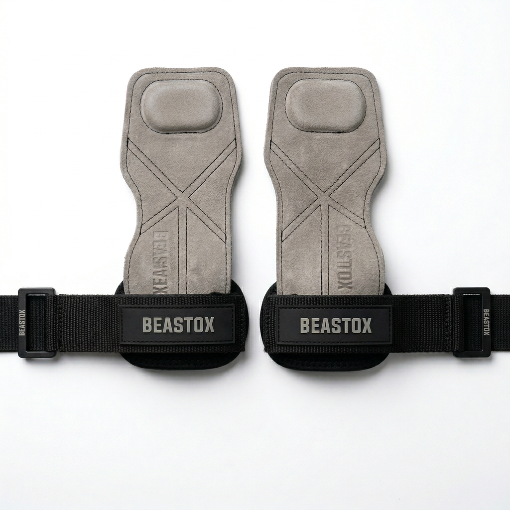 BEASTOX Performance Lifting Straps, Premium Suede, Deadlifts, Rows, Pull-Ups, Weightlifting