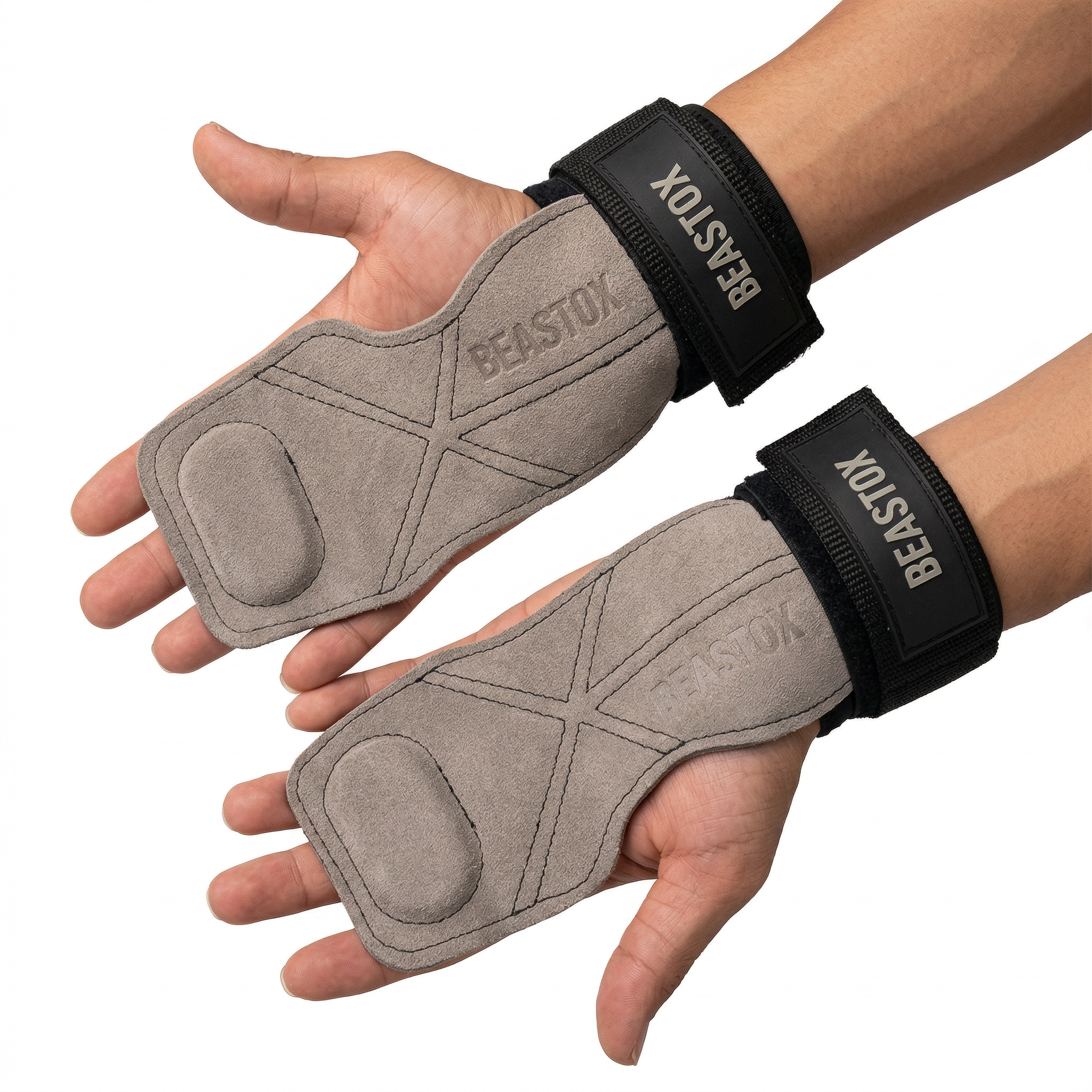 BEASTOX Performance Lifting Straps, Premium Suede, Deadlifts, Rows, Pull-Ups, Weightlifting