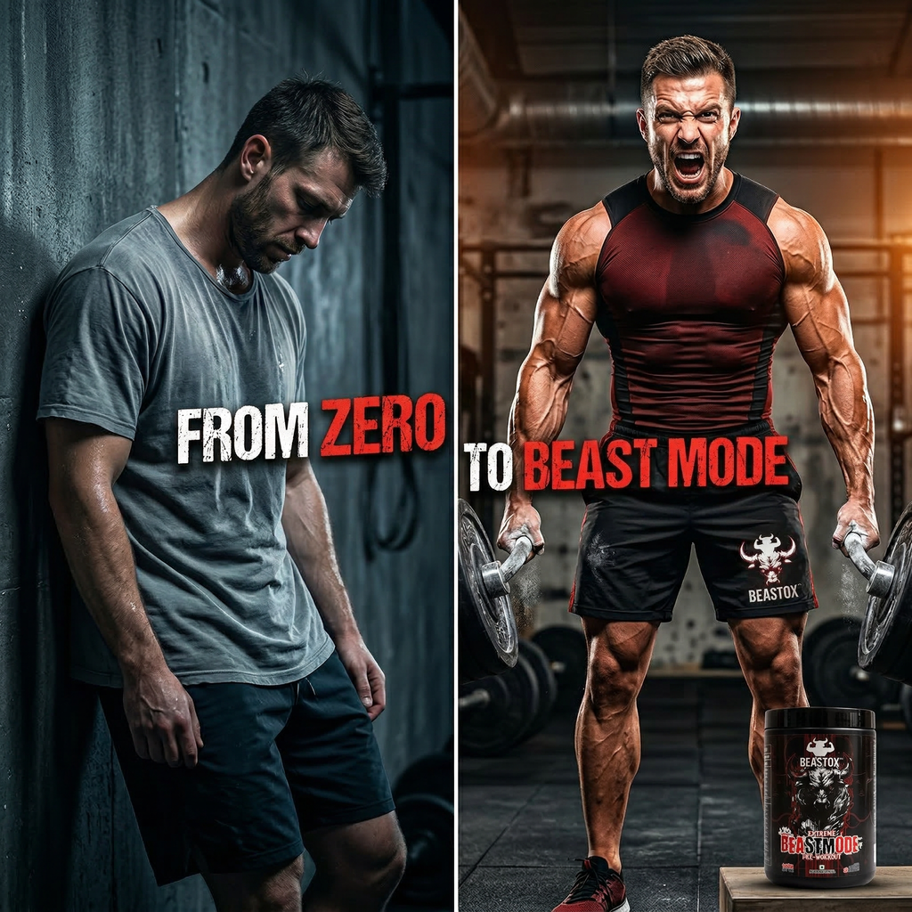 Beastox Extreme Beast Mode Pre-Workout | 4000mg Beta Alanine, 3000mg Citrulline Malate, 200mg Caffeine | Energy, Focus, Endurance & Pumps | 30 Servings (450g)