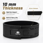 Photos: BEASTOX 10 mm leather lifting belt, thickness and core support detail