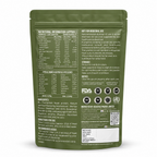 Label & ingredients: BEASTOX Yeast Protein Mango back label with nutrition, ingredients, directions and manufacturer details