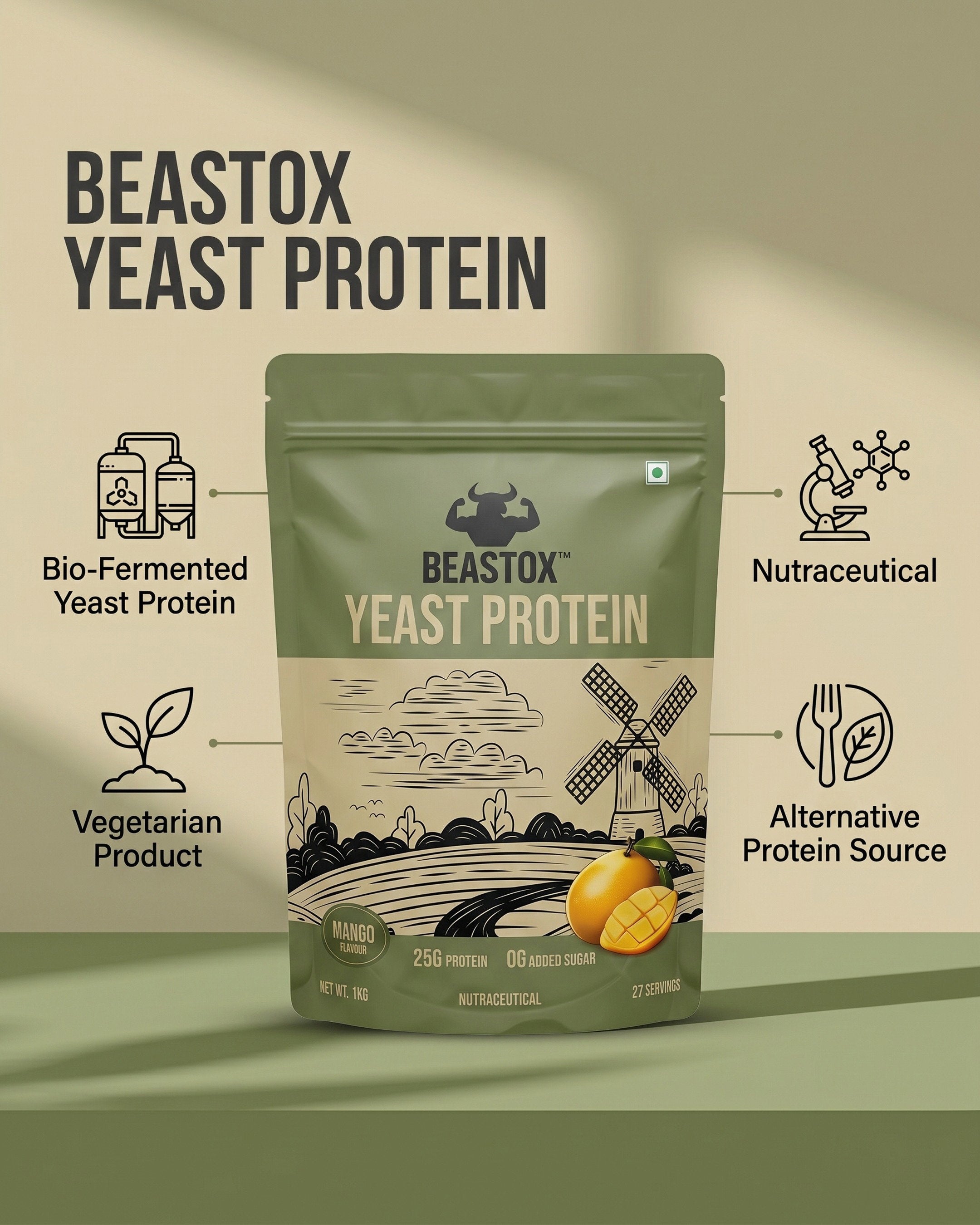 BEASTOX Yeast Protein Mango