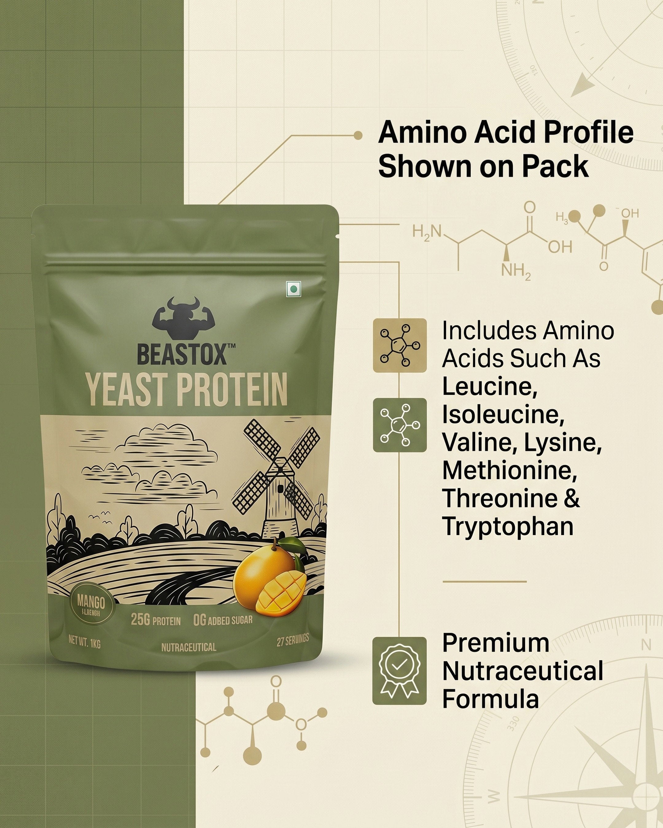 BEASTOX Yeast Protein Mango
