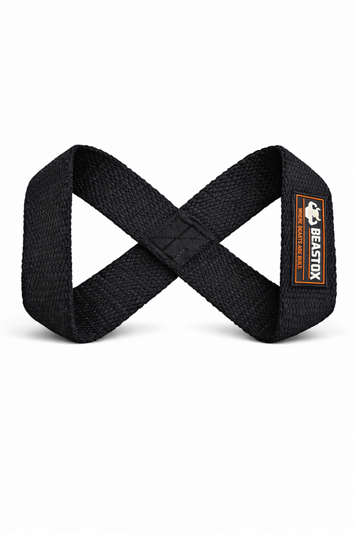 BEASTOX Figure 8-Lifting Straps for Deadlift & Powerlifting